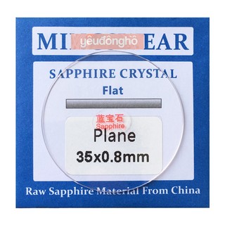 Kính đồng hồ Sapphire Mỏng 0.8mm nguyên khối