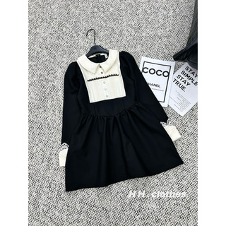 Váy bbd phối ren tiểu thư