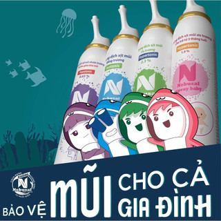 Nebusal - Dung dịch xịt vệ sinh mũi, nghẹt mũi, sổ mũi, vệ sinh tai