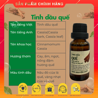 Tinh dầu Quế 100% nguyên chất  - sản phẩm của phòng thực vật dân tộc học