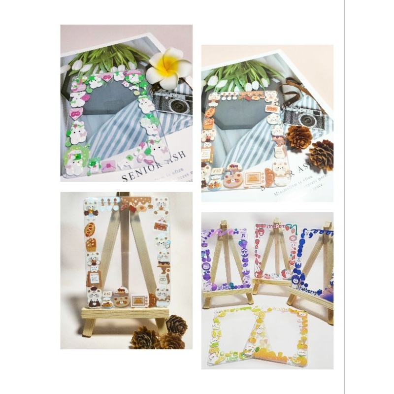 Toploader decor sẵn, đựng card kpop bảo vệ thẻ (A7 + Seal)