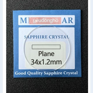 Kính Sapphire Nguyên Khối Dày 1.2mm 1ly2 Thay Cho Đồng Hồ Đeo Tay