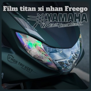 Decal bảo vệ XI NHAN xe YAMAHA FREEGO chuyển màu xanh cánh cam