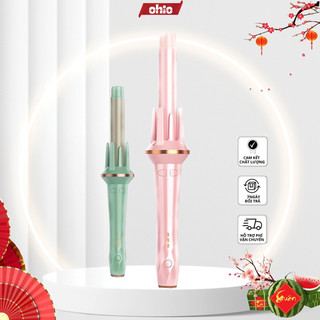 Máy uốn tóc xoăn tự động chất liệu gốm sứ đường kính uốn 28mm