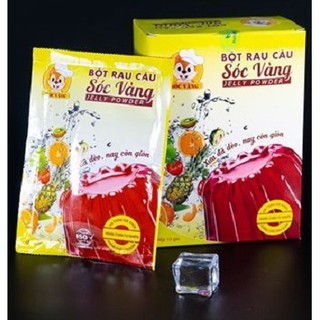 Bột rau câu dẻo Sóc Vàng gói 12g (hộp 10 gói)