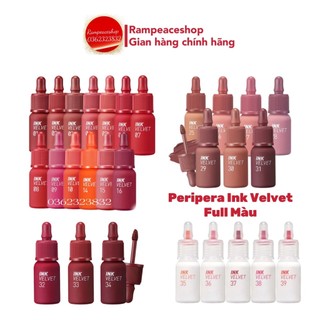 (Sẵn 44 Màu) Son Kem Lì Peripera Ink Velvet Lip Tint - Mẫu mới