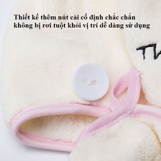 Khăn Quấn Ủ tóc, Làm Khô Tóc Siêu Tốc