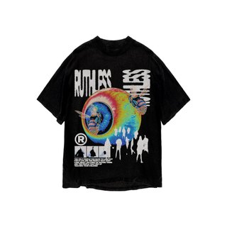 Áo thun in hình unisex nam nữ teeholic cotton cao cấp phong cách retro y2k màu đen trắng THS091223_216
