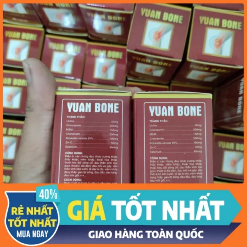 COMBO 15 hộp YUAN BONE chính hãng (hàng có tem) hộp màu đỏ