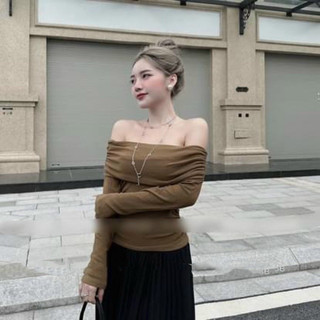Áo trễ vai tăm dày đẹp