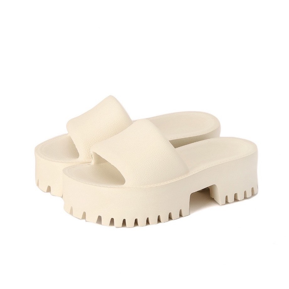 Hot Dép Gucci nữ độn đế 5cm, sục GC nữ đúc cao cấp bền bỉ đế cao 5cm siêu hot trend ( lùi 1 size)