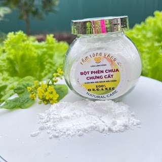 [ CÓ CHE TÊN] Hũ 300g Bột Phèn Chua Chưng Cất Tấm Lòng Vàng Tinh Chế Không Mùi Chất Khử Mùi Hôi Nách Hôi Chân Hôi Tay