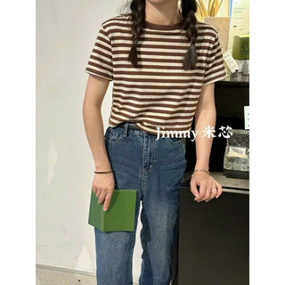 Áo thun sọc phom vừa