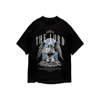 Áo thun in hình unisex nam nữ teeholic cotton cao cấp phong cách retro y2k thiên thần màu đen trắng THS091223_221