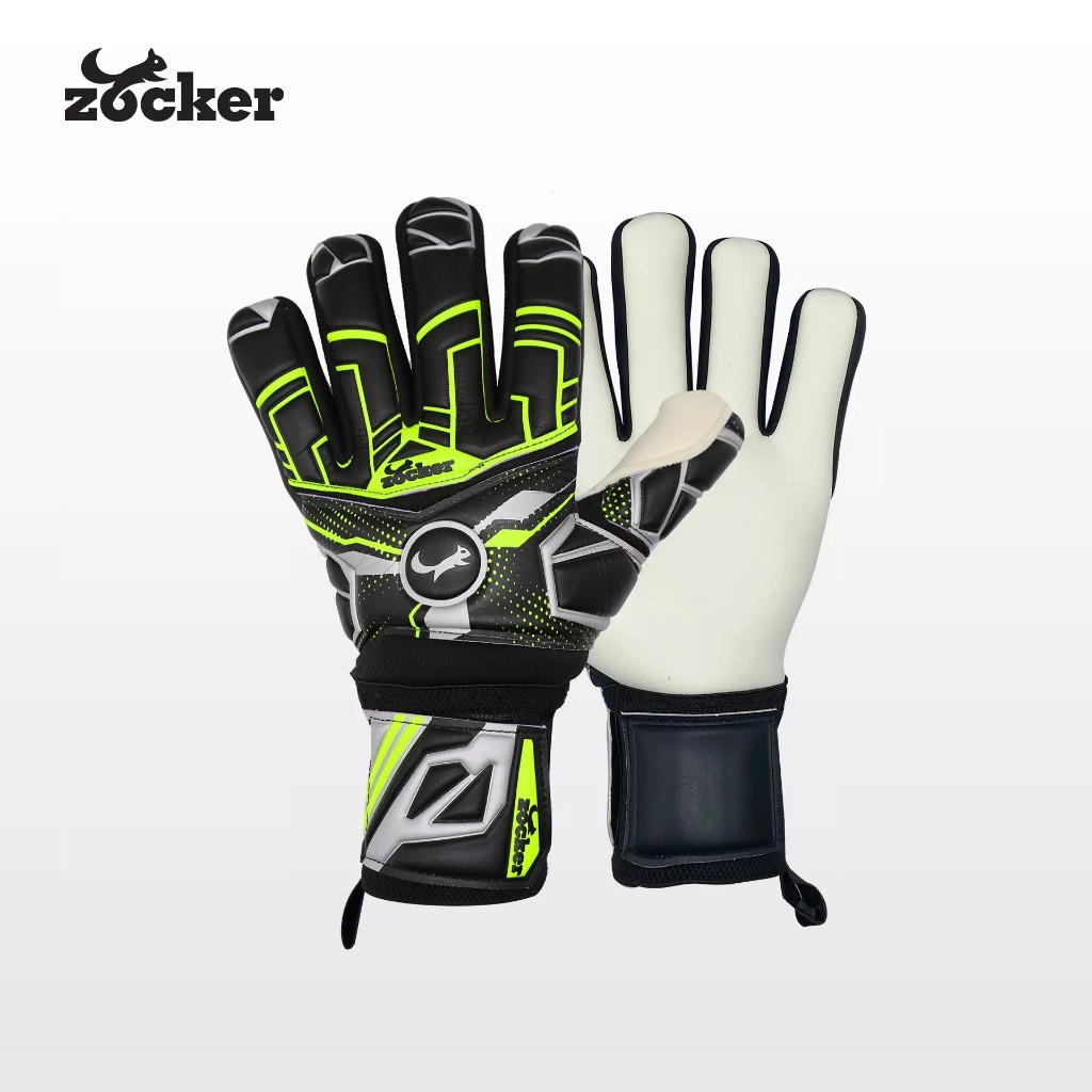 Găng tay thủ môn Zocker Edwin nhập khẩu chính hãng, thiết kế ôm tay, trợ lực tốt, hoạ tiết bắt mắt, 