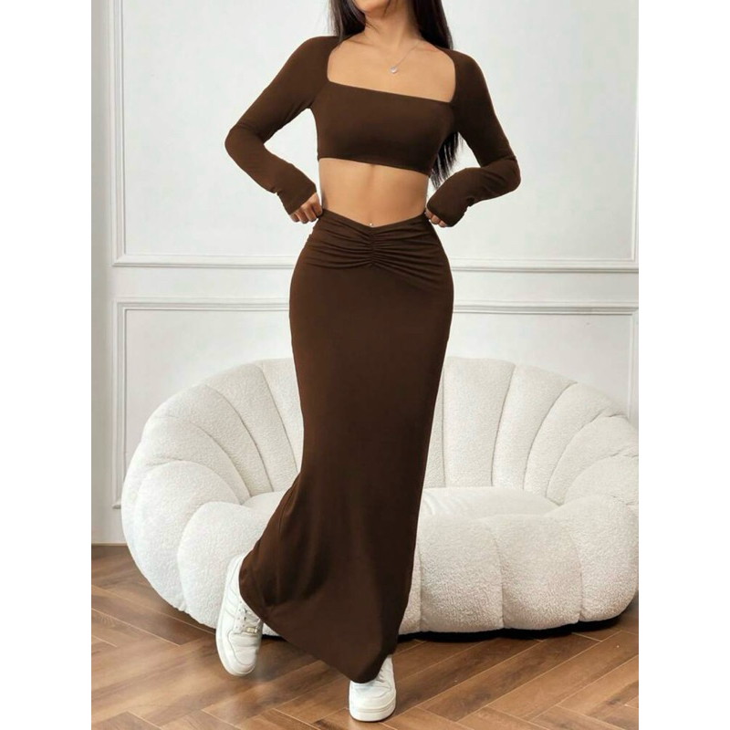 ORDER 9-12 DAYS - Set váy body basic vải trơn