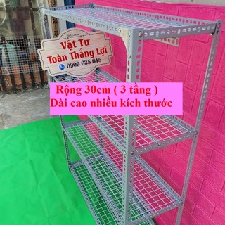 Kệ sắt V lỗ 3 tầng để cây cảnh nhỏ chất lượng