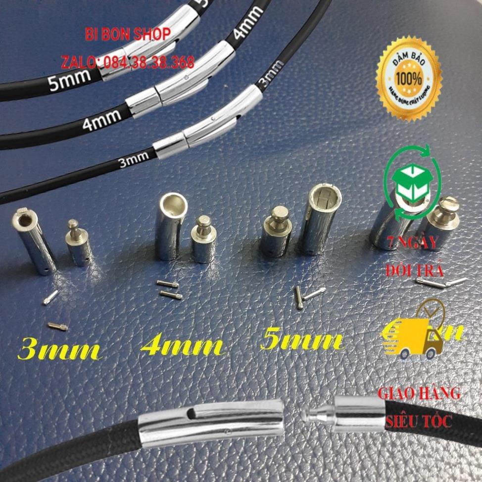 Sỉ khóa inox cao cấp làm vòng tay, dây chuyền có chốt gài đẹp, chắc chắn, không đen, không gỉ theo thời gian
