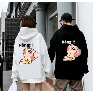 áo hoodie CUTE nỉ bông  GẤU TEDDY form UNISEX (2 Màu ĐEN-TRẮNG)