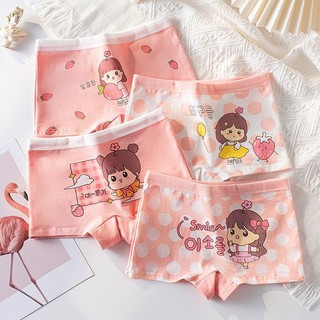 Sét 4 quần chíp đùi bé gái chất cotton hàng loại đẹp