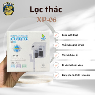 Lọc thác jeneca xp-05, xp-06, xp-07 kèm lọc váng mặt nước tiện lợi dùng cho hồ 18-50 lít nước