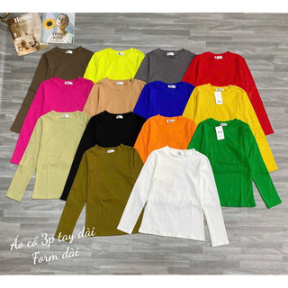 Áo thun ôm cổ lọ 3 phân