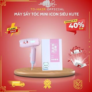 ❣️máy sấy tóc mini icon siêu kute ❣️2 chế độ gấp gọn