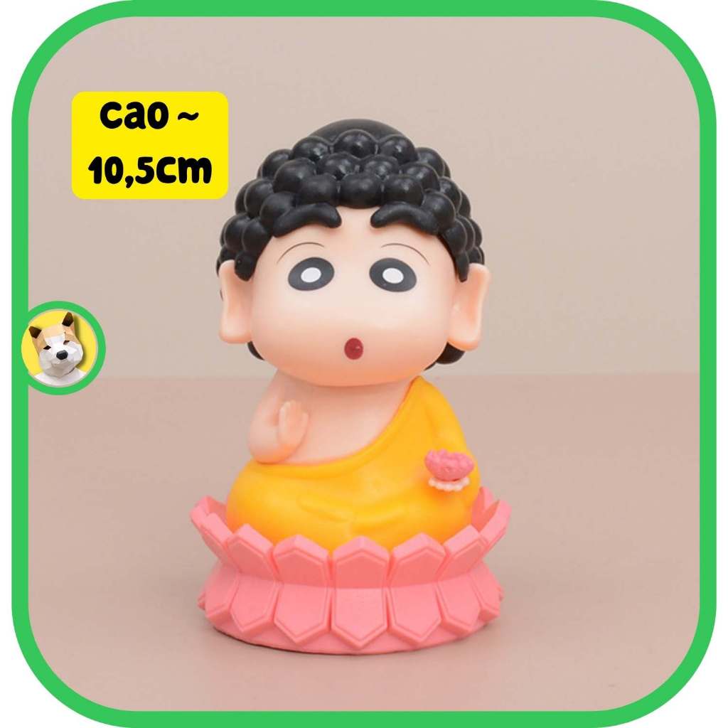 Mô hình Shin phật Cậu bé bút chì Shin Chan 5cm phật hồng buddha dễ thương Beocaz thỏ gấu panda ếch xanh ong mậ