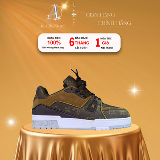 Giày Louis Vuitton trainer nâu đen , giày Lv trainer nâu đen bản cao cấp nhất thị trường