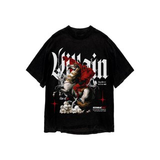 Áo thun in hình unisex nam nữ teeholic cotton cao cấp phong cách retro y2k Deadpool màu đen trắng THS091223_231
