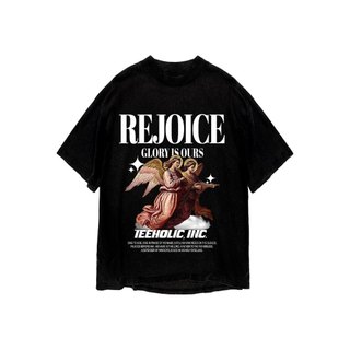 Áo thun in hình unisex nam nữ teeholic cotton cao cấp phong cách retro y2k thiên thần màu đen trắng THS091223_230