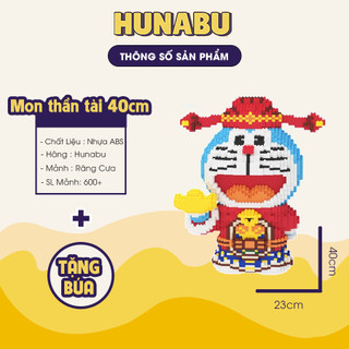 Đồ chơi lắp ráp Doremon Thần Tài doremon lớn nhỏ tăng khả năng giáo dục cho bé HUNABU SHOP