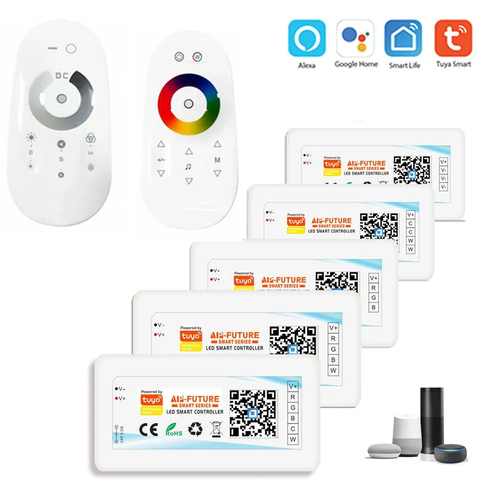 Điều khiển, Remote, Dimmer WIFI SMARTLIFE 5V 12V 24V dùng cho led neon, led đơn sắc, led thanh