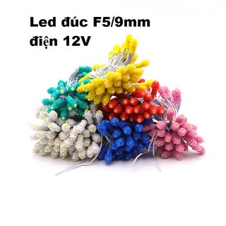 Dây Led đúc F5/9mm điện 12V Dây đèn trang trí ngoài trời chống nước