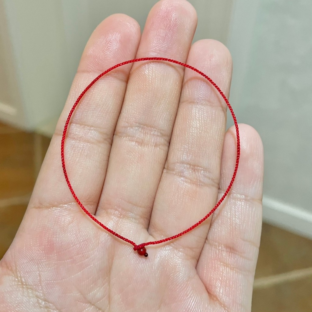 Vòng đeo tay chỉ đỏ đan sợi rất mảnh tuyệt đẹp ( Thông báo - Ghi chú size cổ tay )