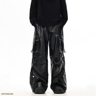 Orpheon Leather Cargo Pants - Quần da dài túi hộp chất lượng cao cấp unisex nam nữ