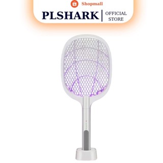 Vợt muỗi PLSHARK tự động kiêm đèn bắt muỗi 2 in 1 tự động sạc và tích điện [ SẶC Ở ĐẾ ]