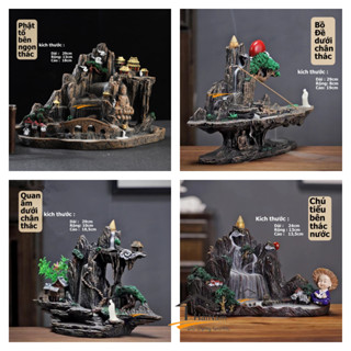   HÀNG CAO CẤP TẶNG KÈM TRẦM Thác Khói Tiểu Cảnh SIZE LỚN Phong Thủy Hòn Non Bộ,Nhà Cửa Thơm Tho Làm Sạch Không Gian Sống 