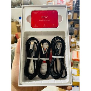 Box live stereo K62 mới nhất 2024, âm thanh chất lượng cao, chất lượng 24 bit