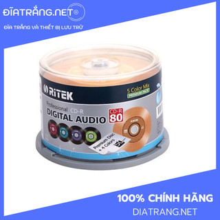 Bộ 50 cái đĩa trắng cd-r ritek audio 700mb