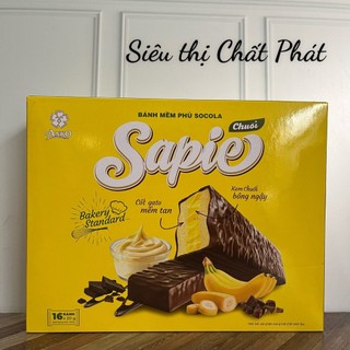 Bánh mềm phủ socola sapie chuối