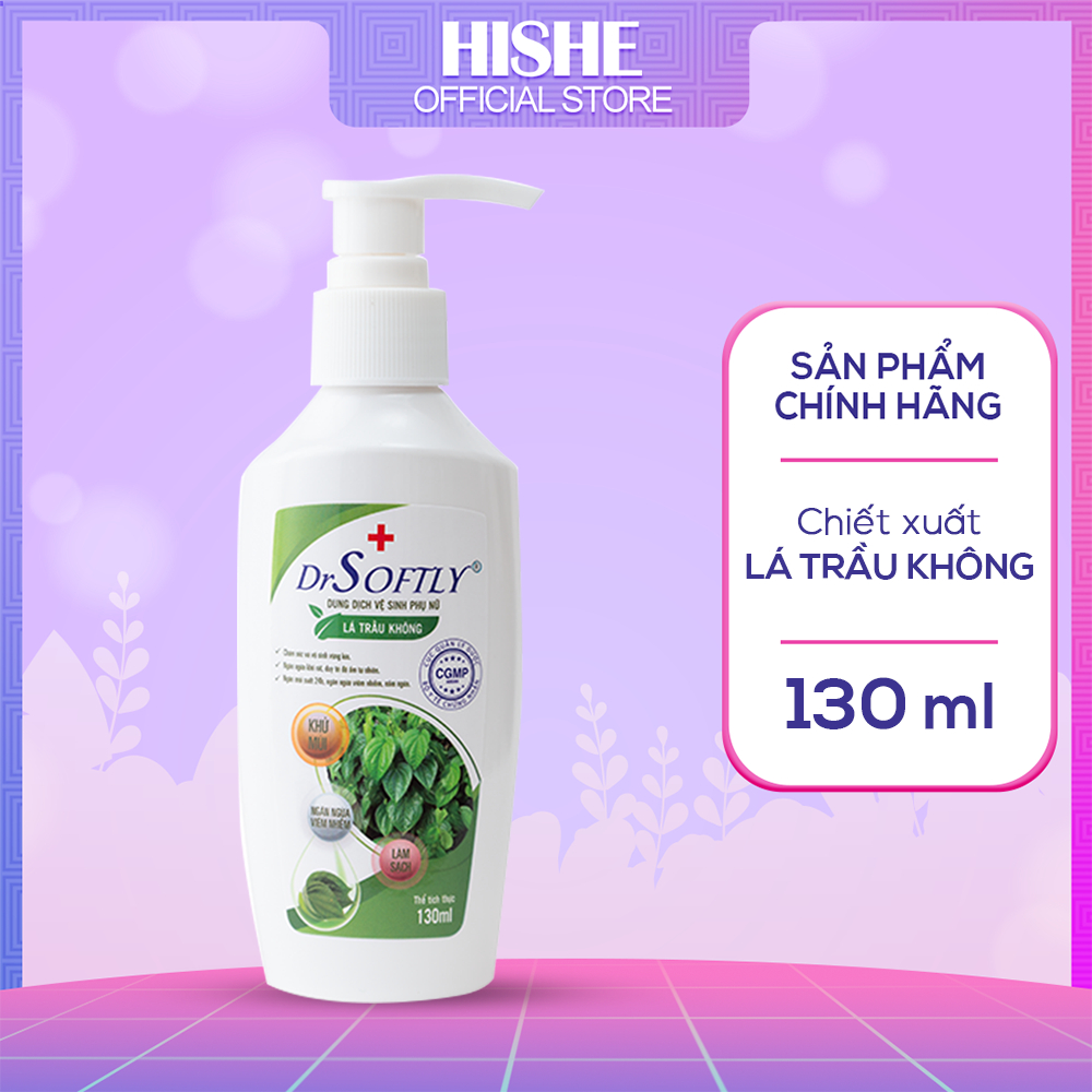 Dung dịch vệ sinh phụ nữ lá trầu không DrSoftly 130ml - Cân bằng độ pH