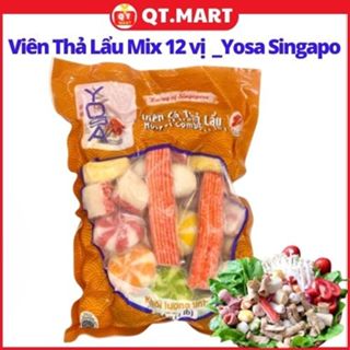 Viên Thả Lẩu Mix 12 vị trong 1 gói _Yosa Singapo / Gói 454g