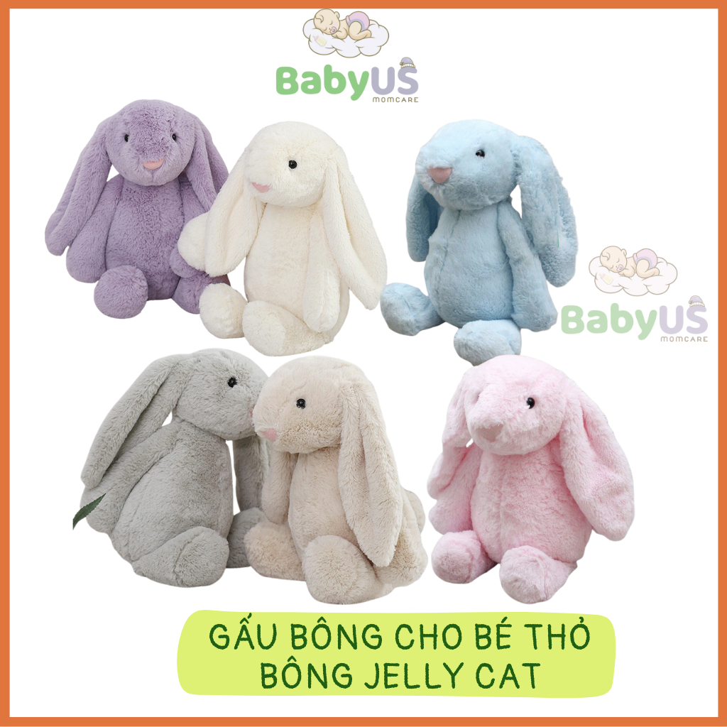 Gấu bông thỏ bông tai dài Jellycat gấu ghiền cho bé [babyUS]