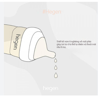 TÁCH LẺ 1 NÚM - Núm ti bình sữa Hegen cho bé, ĐỦ SIZE