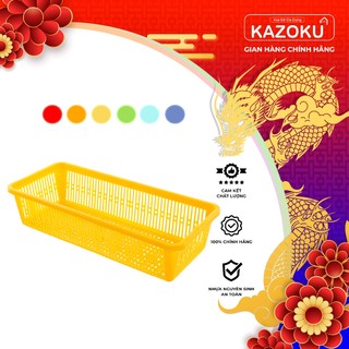 Rổ nhựa chữ nhật, rổ nhựa dài, rổ muỗng dĩa hồng phát - kazoku vua đồ gia dụng