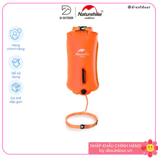 Phao bơi kiêm túi chống nước naturehike, phao cứu hộ 18l, 2 ngăn khí tách biệt - đi outdoor