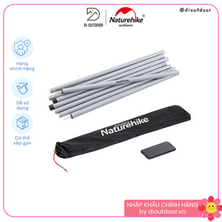 Bộ Khung Dựng Bạt Naturehike, Bộ khung bạt lắp ghé dựng Tarp dã ngoại rút gọn,Chống Gỉ,Lắp ghép, 2cây*2Mét - ĐI OUTDOOR