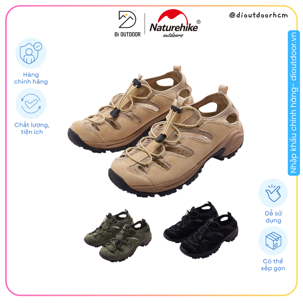 Giày Sandal Chống Trượt Naturehike CNH23SE004 Nhanh Khô Trekking Lội S