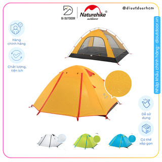 Lều cắm trại 4 người & 2 người naturehike p-series nh18z022-p và nh18z044-p